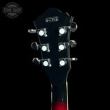 Back of headstock of Used Ibanez AF75-TRS.