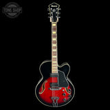 Full front of Used Ibanez AF75-TRS.