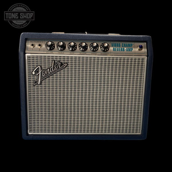 Front of Used 2026 Fender '68 Custom Vibro Champ Navy.