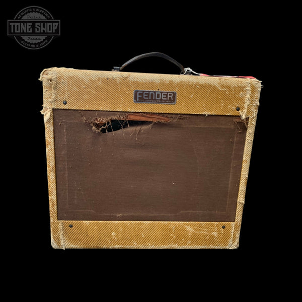 Front of Vintage 1953 Fender Tweed Deluxe 5C3 TFW4006.