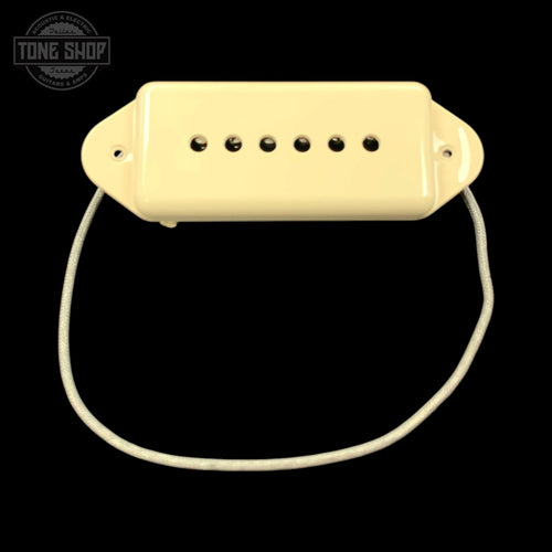 Front of Used ThroBak '55/'56 MXV Series P-90 Dogear Pickup Cream TFW4005.