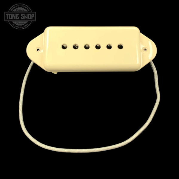 Front of Used ThroBak '55/'56 MXV Series P-90 Dogear Pickup Cream TFW4005.