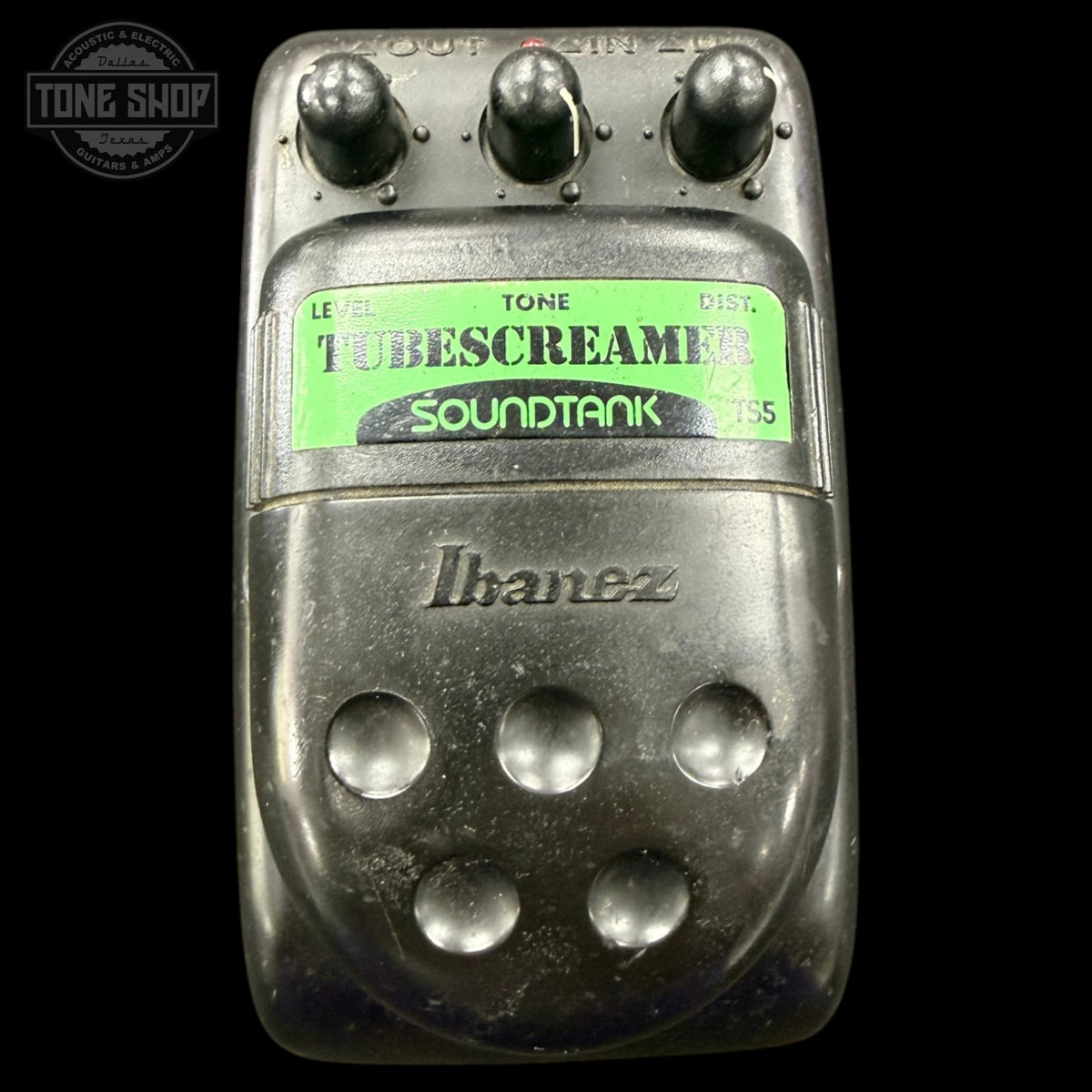 Top of Used Ibanez Soundtank TS5 Tube Screamer TFW3700.