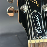 Wear on headstock of Used 2022 Gibson Les Paul Classic Honeyburst.