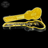 Used Epiphone Inspired by Gibson Les Paul Custom Ebony in case.
