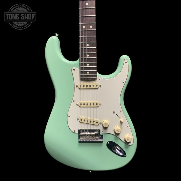 Front of Used 2020 Fender Limited Edition American Professional Stratocaster Seafoam Green.