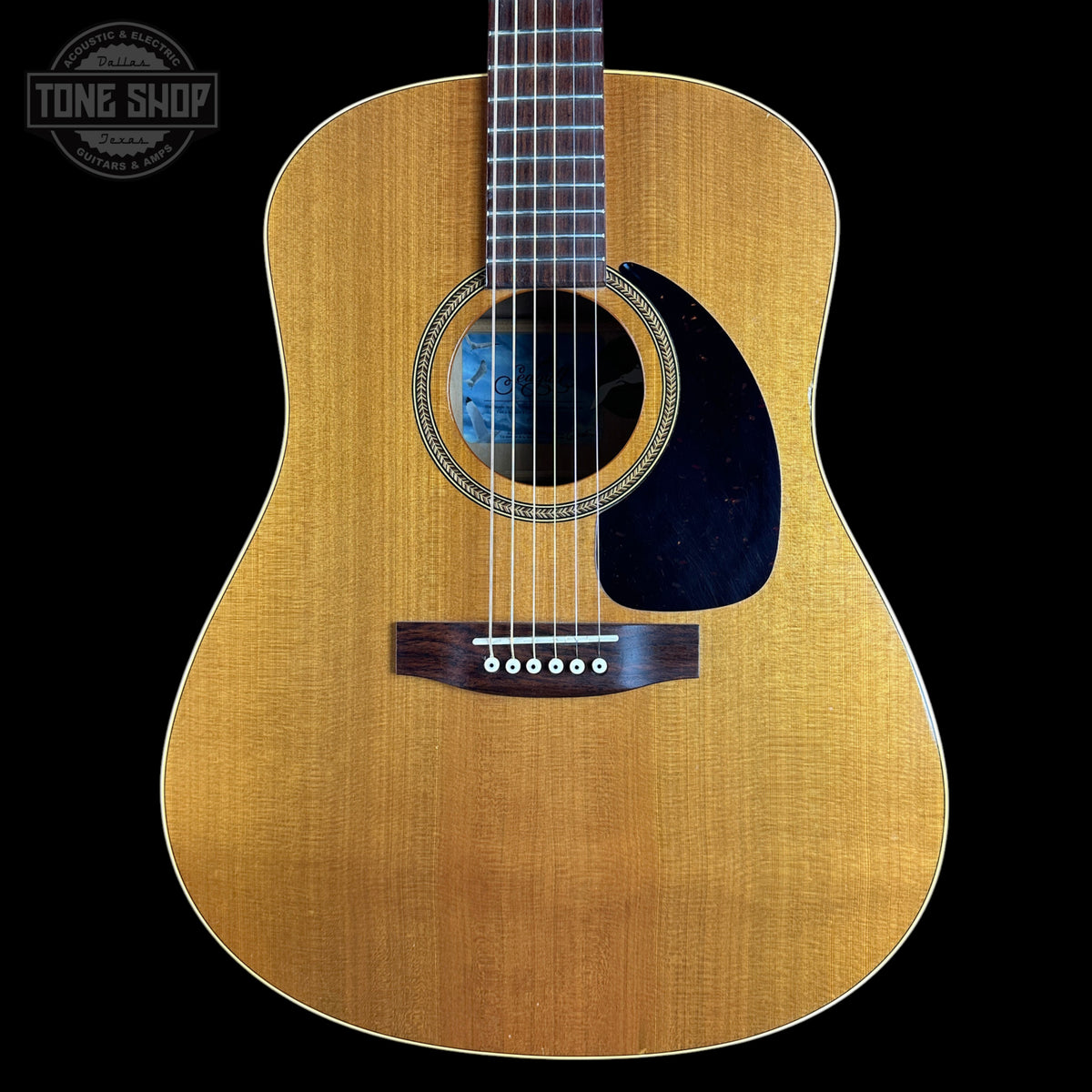 Front of Used Seagull S6+ Cedar GT A/E.
