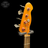 Headstock of Used Berly Bass 4 String w/Lollar Thunderbird.