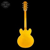 Full back of Used Epiphone Sheraton Natural.
