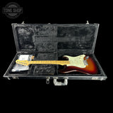 Used 2014 Fender American Deluxe Stratocaster Plus Sunburst in case.