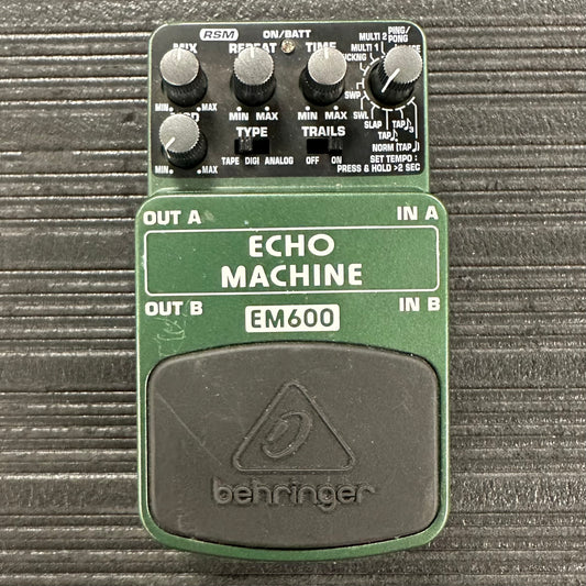 Top of Used Behringer EM600 Echo Machine Delay Pedal TSS3960