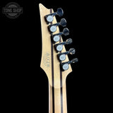 Back of headstock of Used 2024 Ibanez RG5440C Prestige Deep Forest Green Metallic.