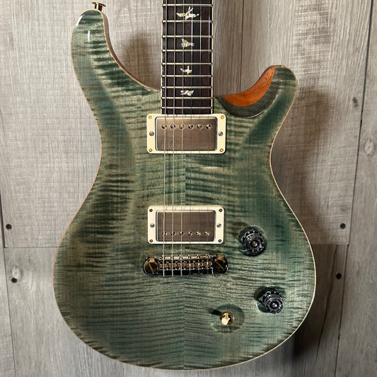 Front of Used 2022 PRS McCarty Core 10-Top Trampas Green w/case TSS3957
