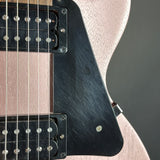 Scratches on pickguard of Used 2023 Gibson Les Paul Modern Lite Rose Gold Satin.