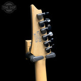 Back of headstock of Used 2011 Ibanez RG350DXZ-WH White w/EMG 81/85s TFW4056.