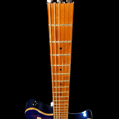Fret board of Used 2022 EVH Wolfgang Standard QM Roasted Neck Northern Lights Purple w/Case TFW2326