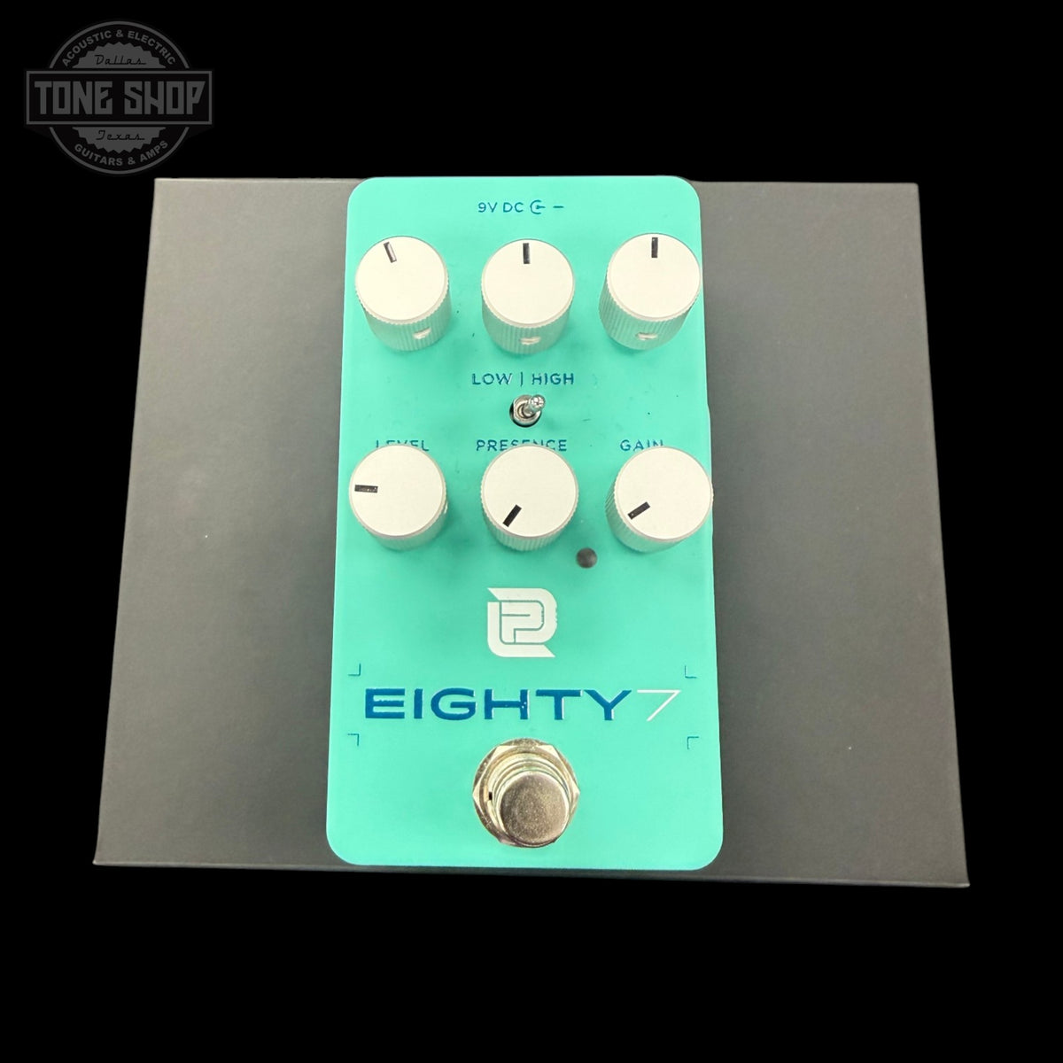 Top of Used LPD Pedals Eighty7 Overdrive with box.