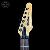 Headstock of Used Yamaha RGZ312 Blue.