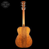 Full back of Martin Custom Shop 18 Style 00014F Mahogany EIR Bindings/Old Style 18 Rosette Blk/Mpl.