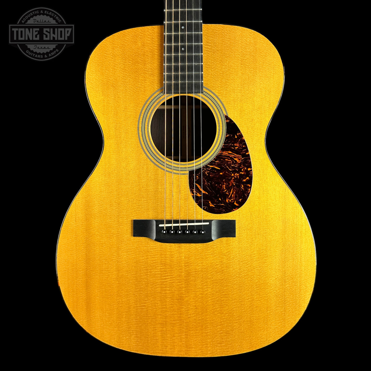 Front of B-Stock 2014 Martin OM-21 Natural.