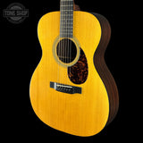 Front angle of B-Stock 2014 Martin OM-21 Natural.