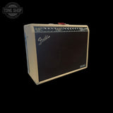 Right angle of Used 2022 Fender Tone Master Twin Reverb Blonde TFW4040.