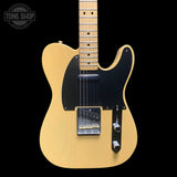 Front of Used Fender 2018 Classic Player Baja Telecaster Blonde.