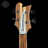 Headstock of Rickenbacker 4003 Mapleglo Bass.
