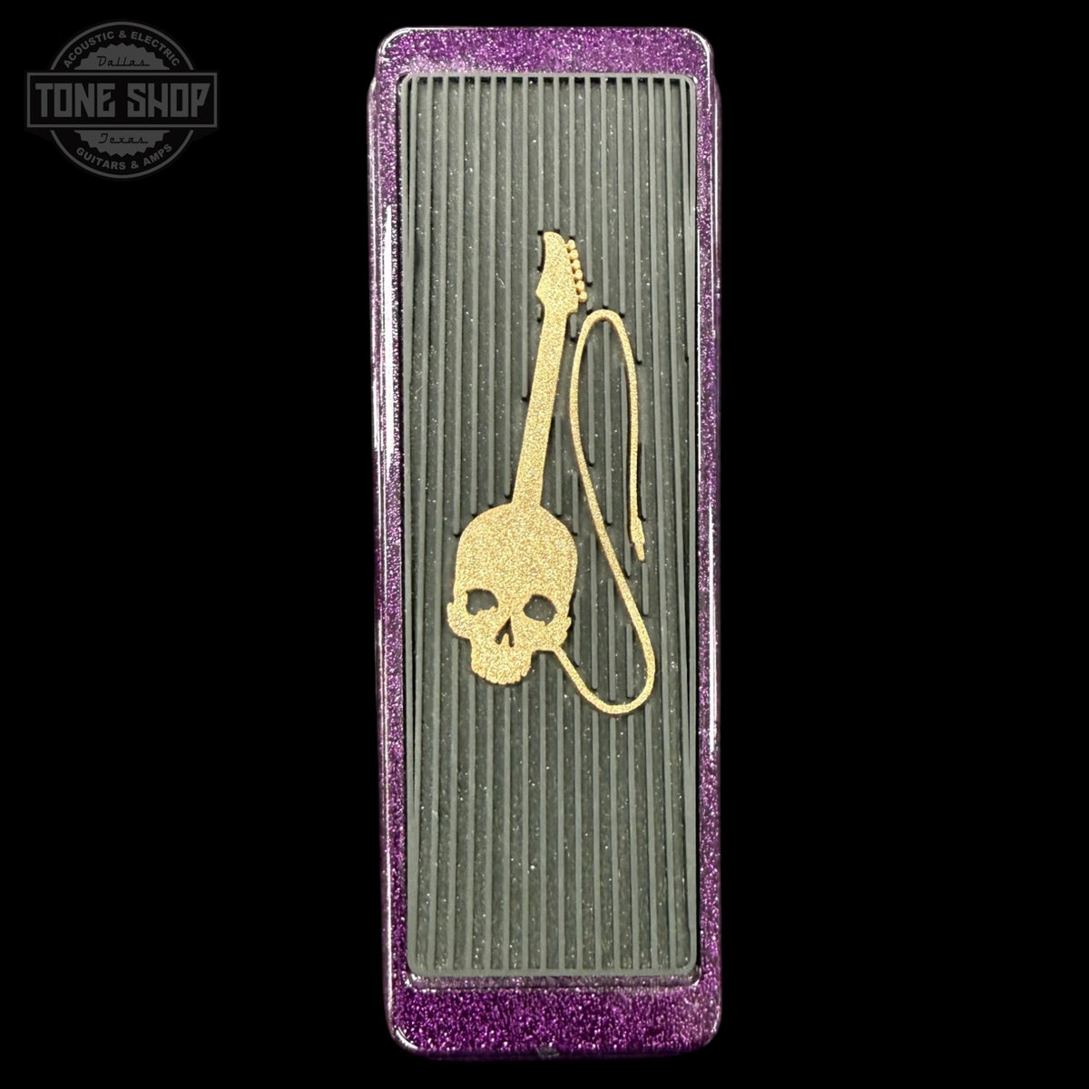 Top of Used Dunlop KH95X Kirk Hammett Purple Crybaby Wah Pedal TFW3801.