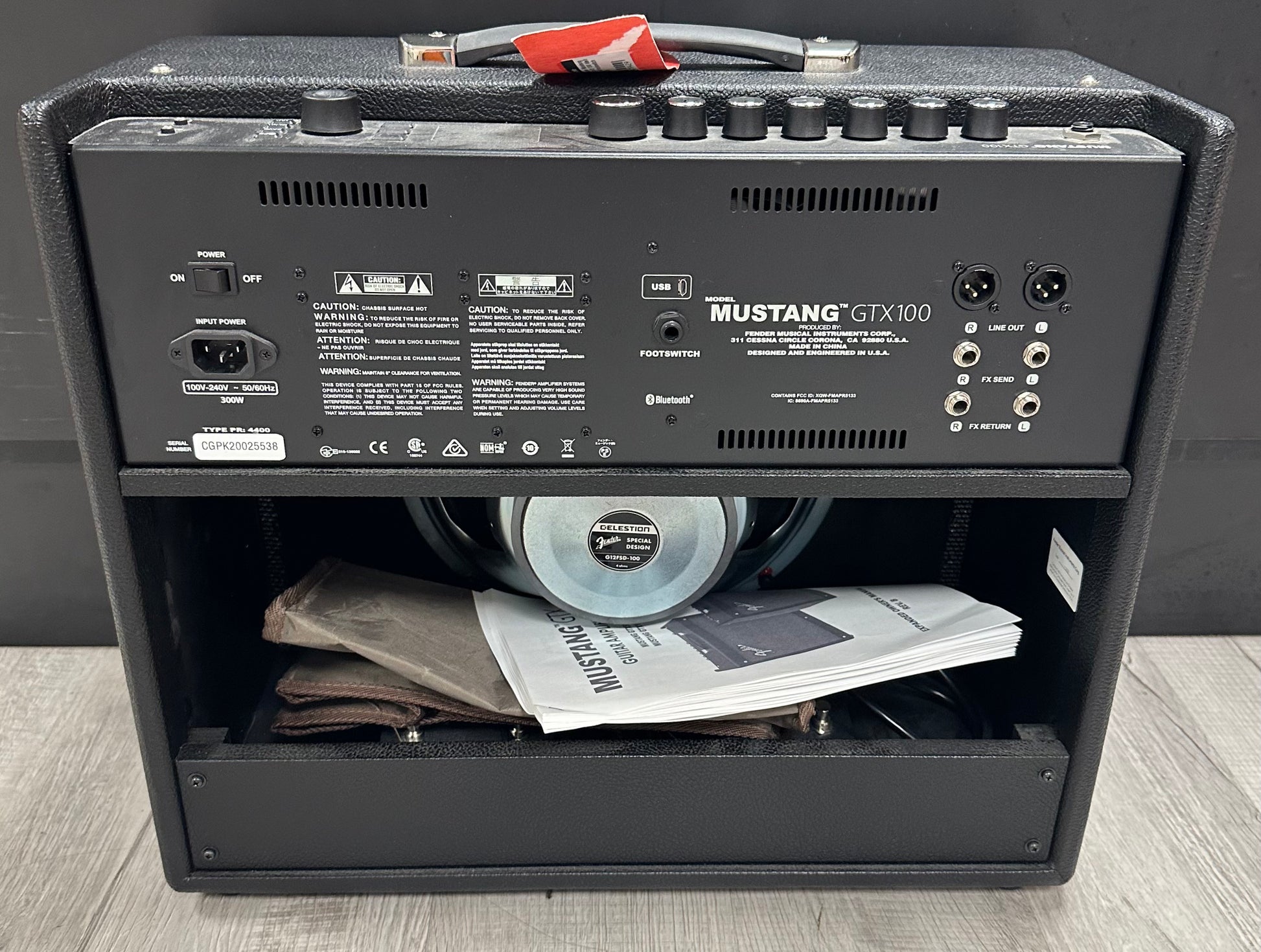 Used Fender Mustang GTX100 1x12 100 Watt Combo w/Footswitch TSS3975