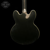 Back of body of Used 2008 Epiphone Dot Ebony.