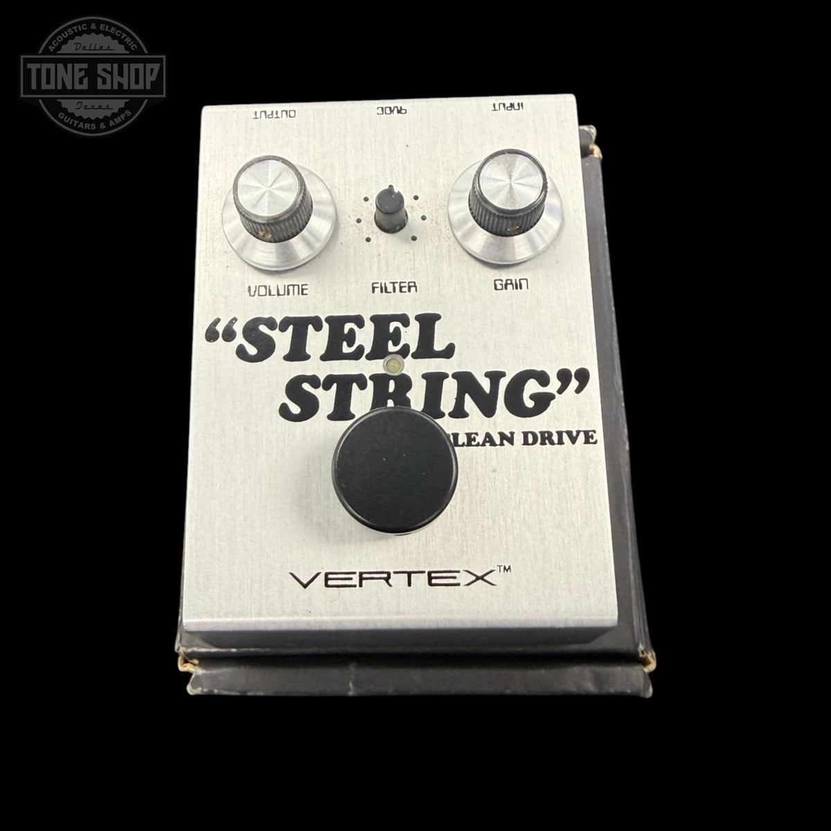 Top of Used Vertex Steel String Clean Drive Pedal TFW3802.