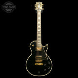 Full frontal of Used 2006 Gibson Custom Shop Les Paul Custom Ebony.