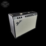 Fender guitar amplifier on a black background with 'Tone Shop' logo.