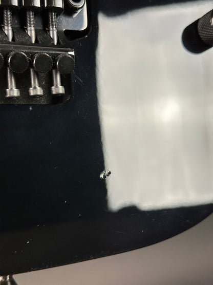 Ding on body of Used Ibanez RG470 MIJ Black.