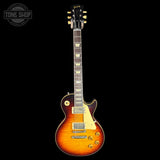 Full front of Gibson Custom 1959 Les Paul Standard Reissue Ultra Light Aged Southern Fade.