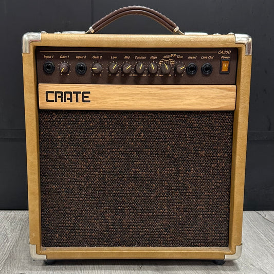 Front of Used Crate CA30D 30 Watt 1x8 Acoustic Guitar Amp TSS3982