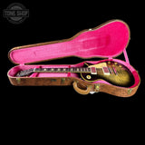 Gibson Custom Dealer Select 1959 Les Paul Standard Chambered Cobra Burst AAA Top VOS in case.