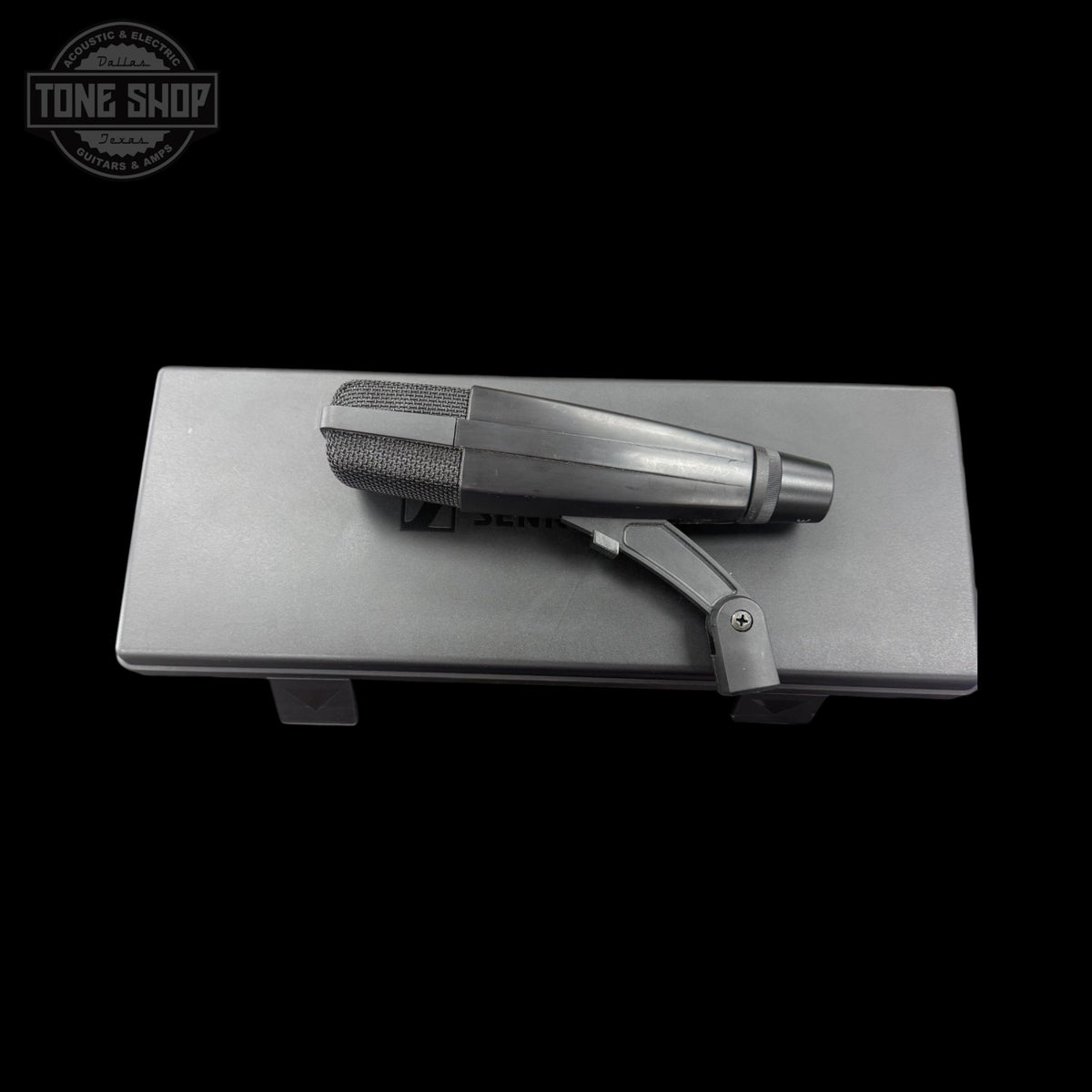 Top of Used Sennheiser MD421 II Cardioid Dynamic Microphone.