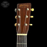Guitar headstock with 'Martin & Co' branding on a black background