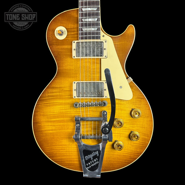 Gibson Custom Dealer Select 1959 Les Paul Chambered Golden Poppy Bigsby Ultra Light Aged w/case 961993