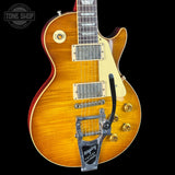 Gibson Custom Dealer Select 1959 Les Paul Chambered Golden Poppy Bigsby Ultra Light Aged w/case 961993