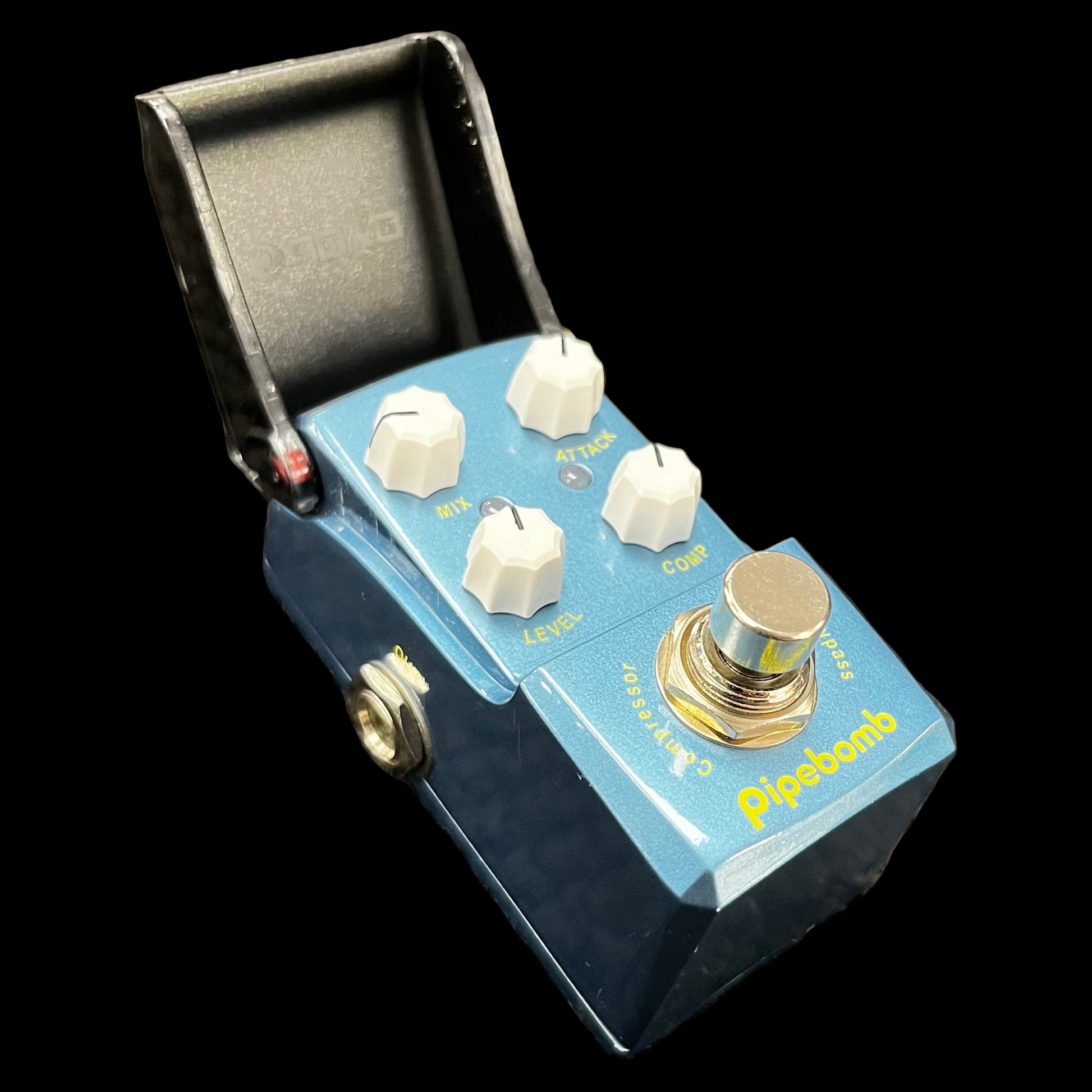 Side of Used Joyo Pipebomb Compressor Pedal TFW2401