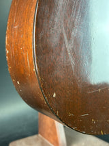 Close-up of a wooden surface with visible wear and tear