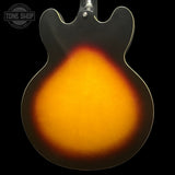 Back of body of Used Epiphone Inspired By Gibson Custom 1962 ES-335 Reissue Vintage Burst.