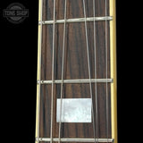 Neck of Used Epiphone Inspired By Gibson Custom 1962 ES-335 Reissue Vintage Burst.