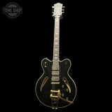 Full frontal of Used 2021 Gretsch G2627TG Streamliner Black TFW3849.