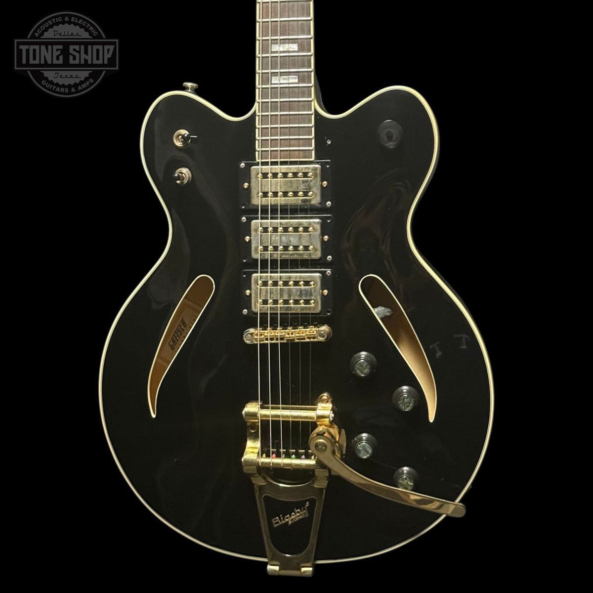 Front of Used 2021 Gretsch G2627TG Streamliner Black TFW3849.