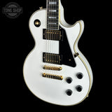 Front angle of Used Epiphone Inspired by Gibson Les Paul Custom.