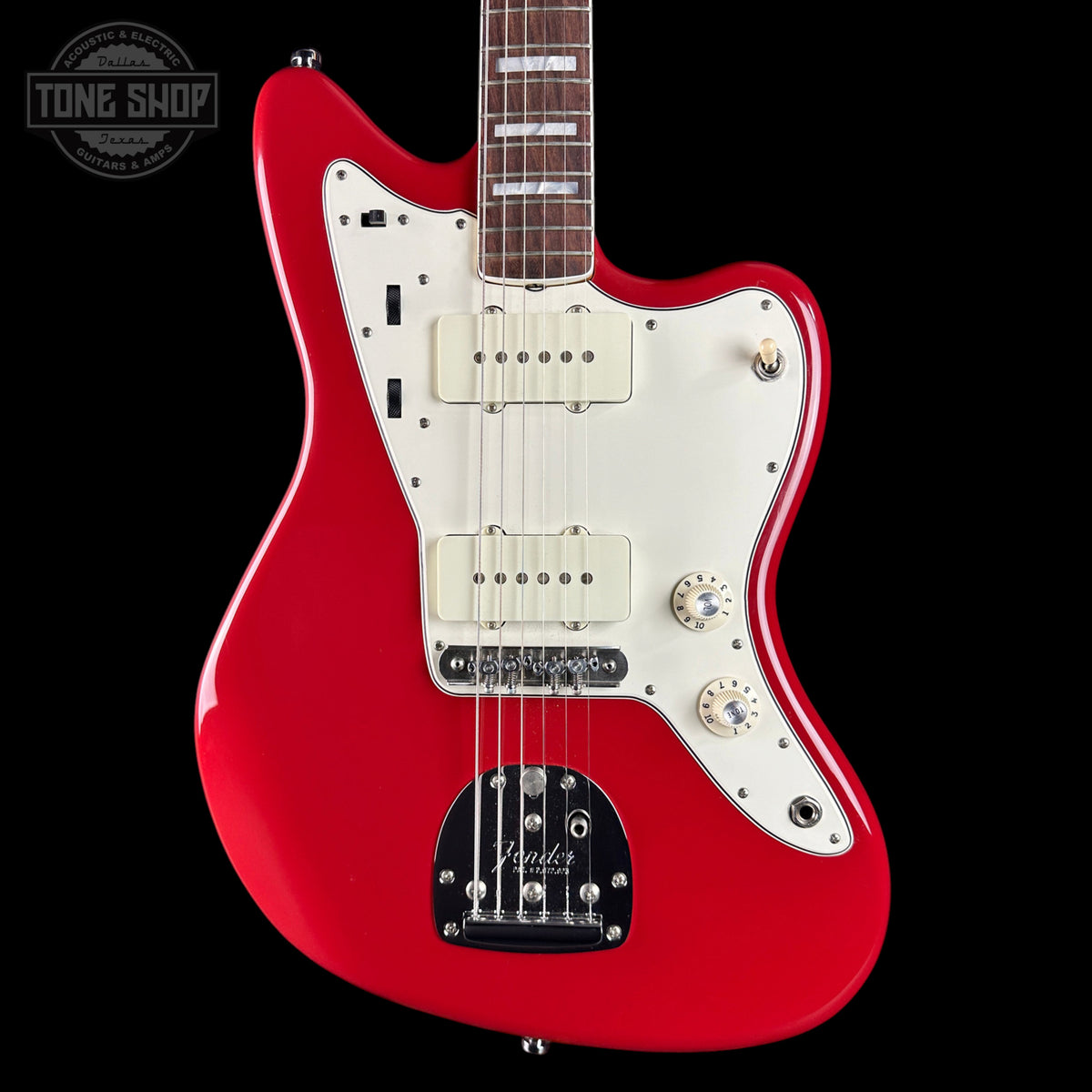Front of Used 2022 Fender American Vintage II 66 Jazzmaster Dakota Red.